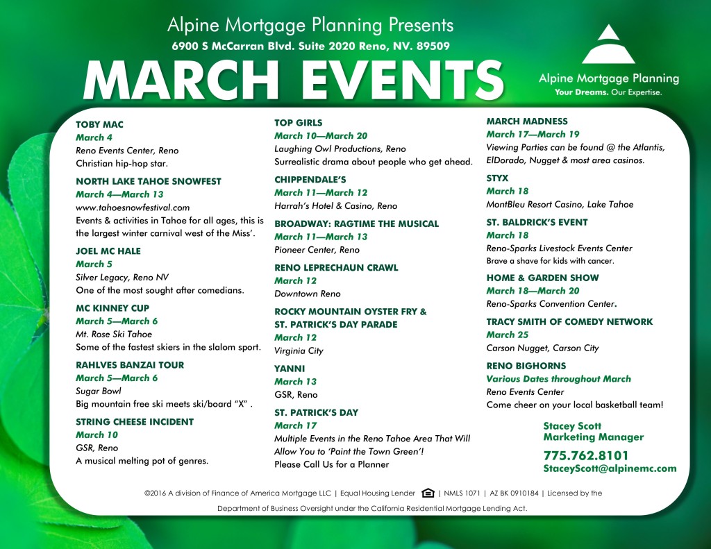 Check Out March Events in Reno Megan and Vincent LoPresti